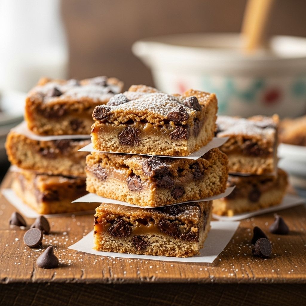 A buttery dessert bar with a fudgy cocoa layer and pecan crunch to delight every palate.