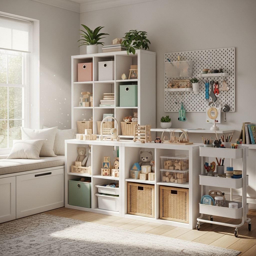 Give every plaything a custom spot so cleanup becomes seamless and spaces feel inviting.