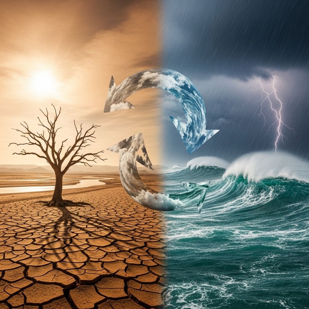 Explore the profound and cascading impacts of climate change on Earth's water cycle and human society.