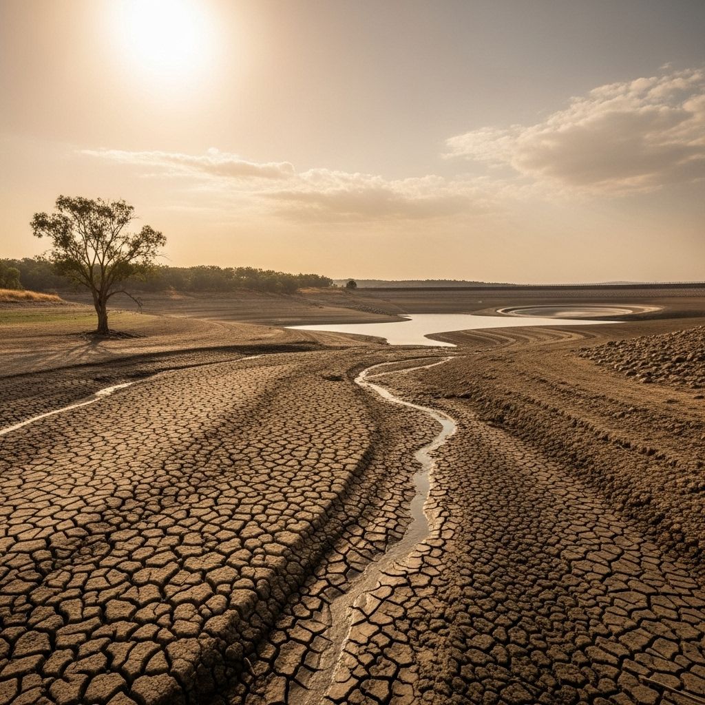 Escalating climate change is intensifying drought and jeopardizing global water security, forcing urgent adaptations.