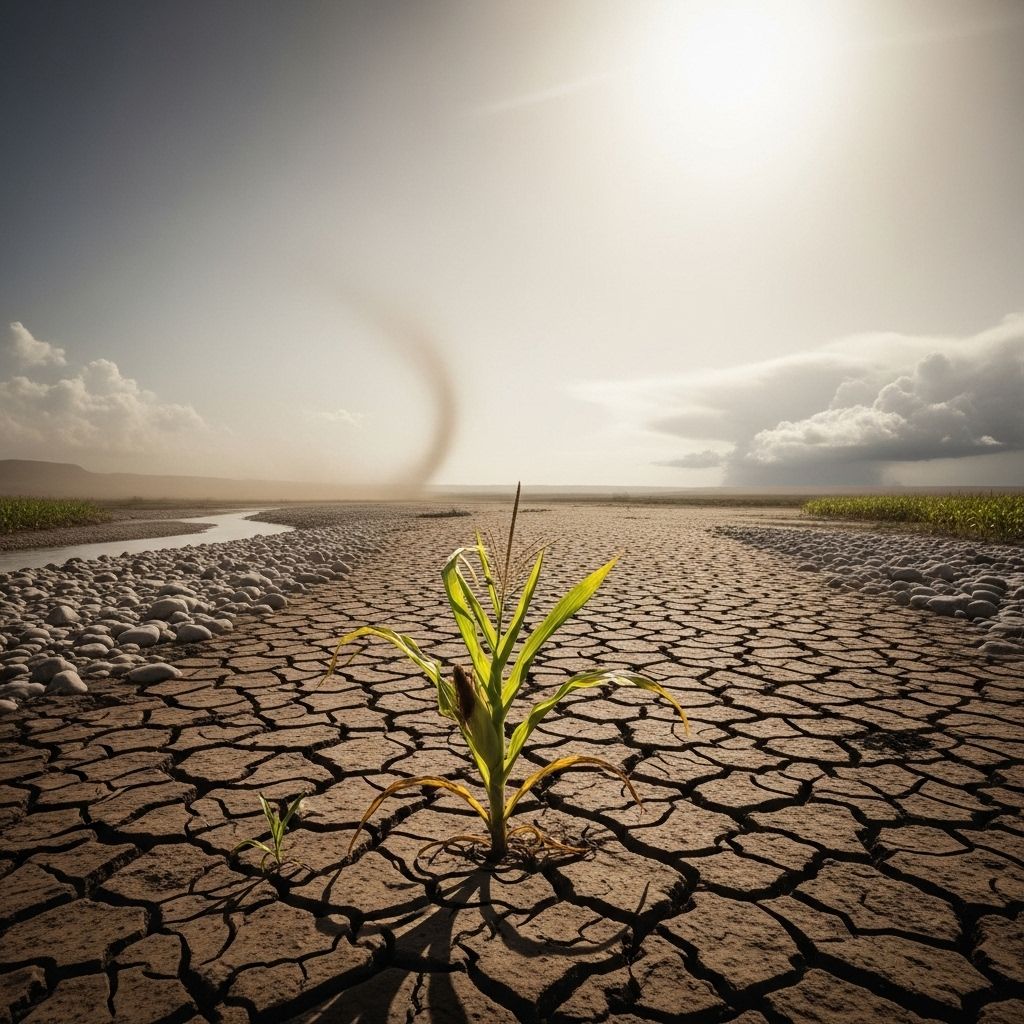 Exploring the links between a warming planet and the mounting risks to global food security.