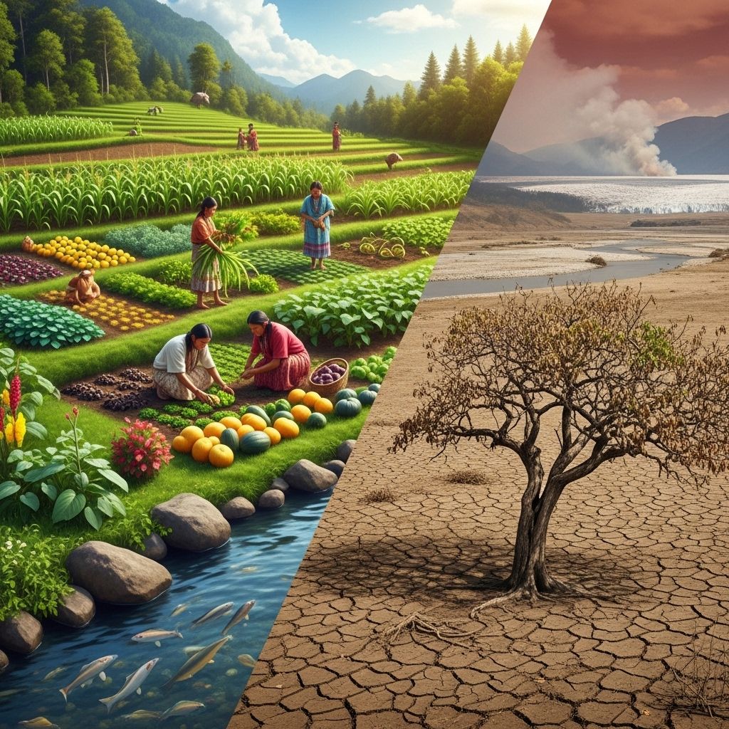 Climate Crisis Endangers Indigenous Food Systems Worldwide Traditional Indigenous food systems face mounting threats as climate change disrupts centuries-old practices and endangers community resilience.