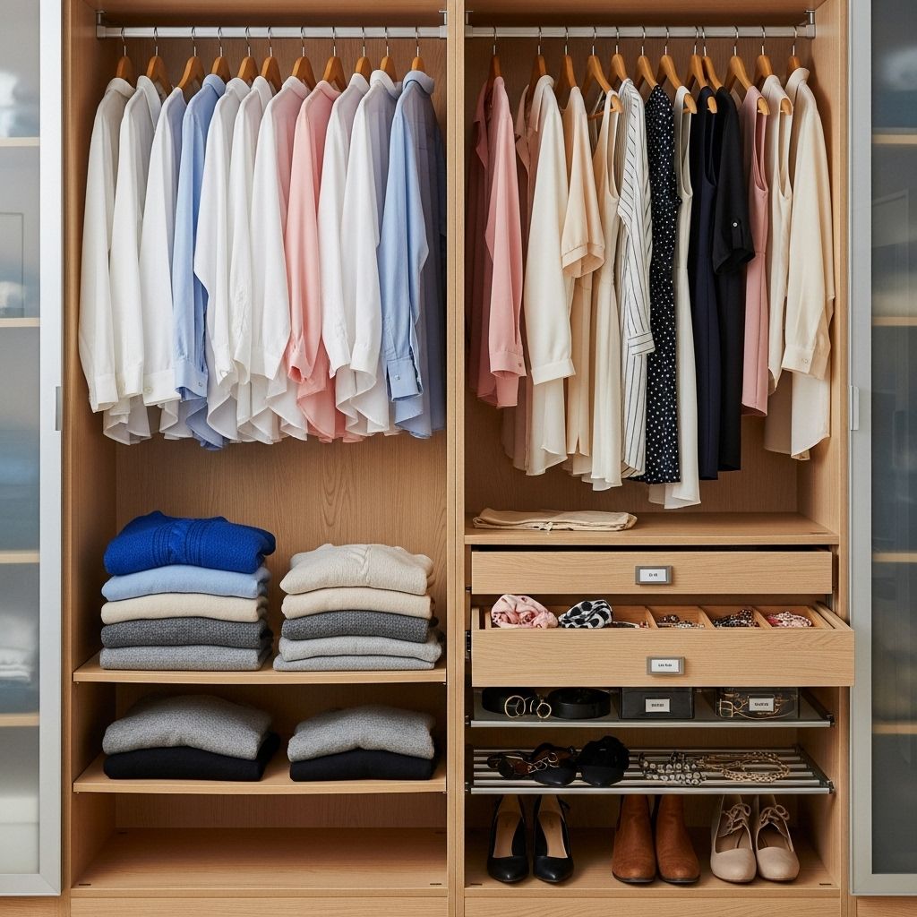 Streamline your storage for effortless outfit choices every morning.
