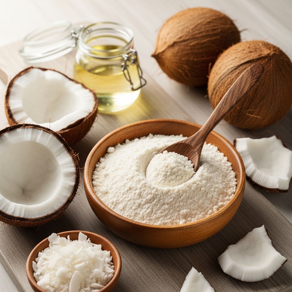 Coconut Flour: Nutrition, Health Benefits, and Uses A grain-free baking essential that boosts meals with protein, fiber, and nourishing fats.