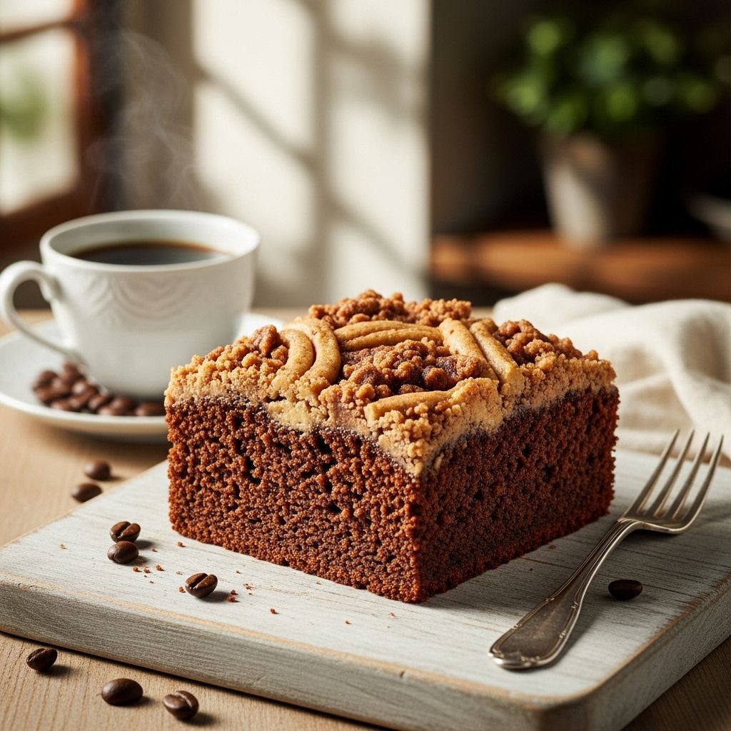 Coffee Cake Literally A bold blend of aromatic crystals and rich buttermilk creates an indulgent, tender slice.