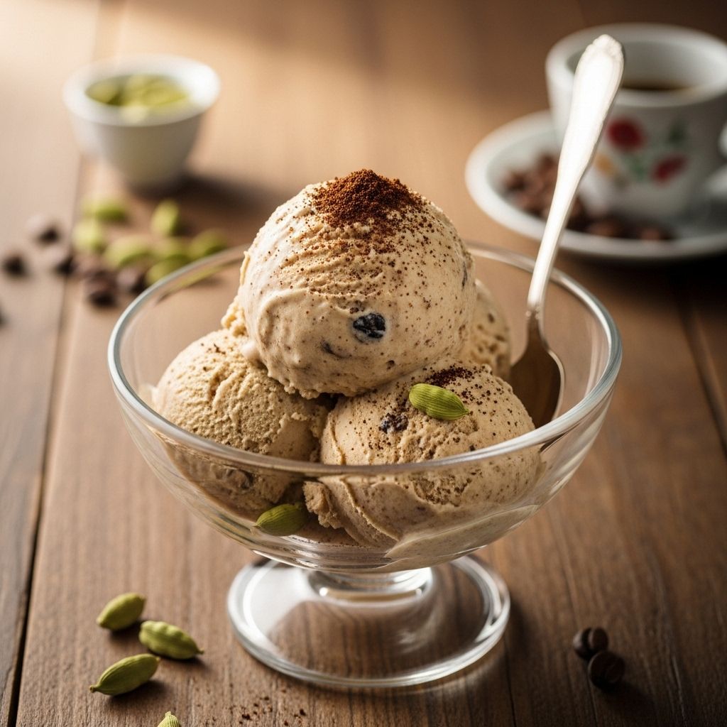 Rich espresso undertones meet fragrant spice in an irresistibly smooth frozen treat.