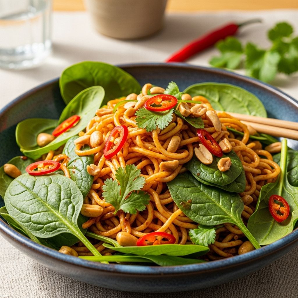 Chilled spice and crunchy texture come together for a refreshing, flavorful light meal.