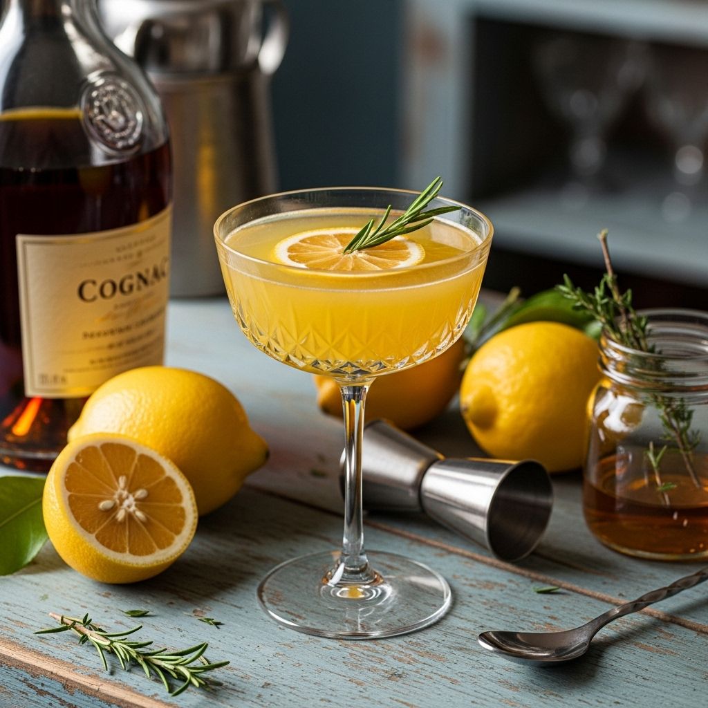 An elegant blend of warming brandy and floral sweetness for a memorable seasonal sip.