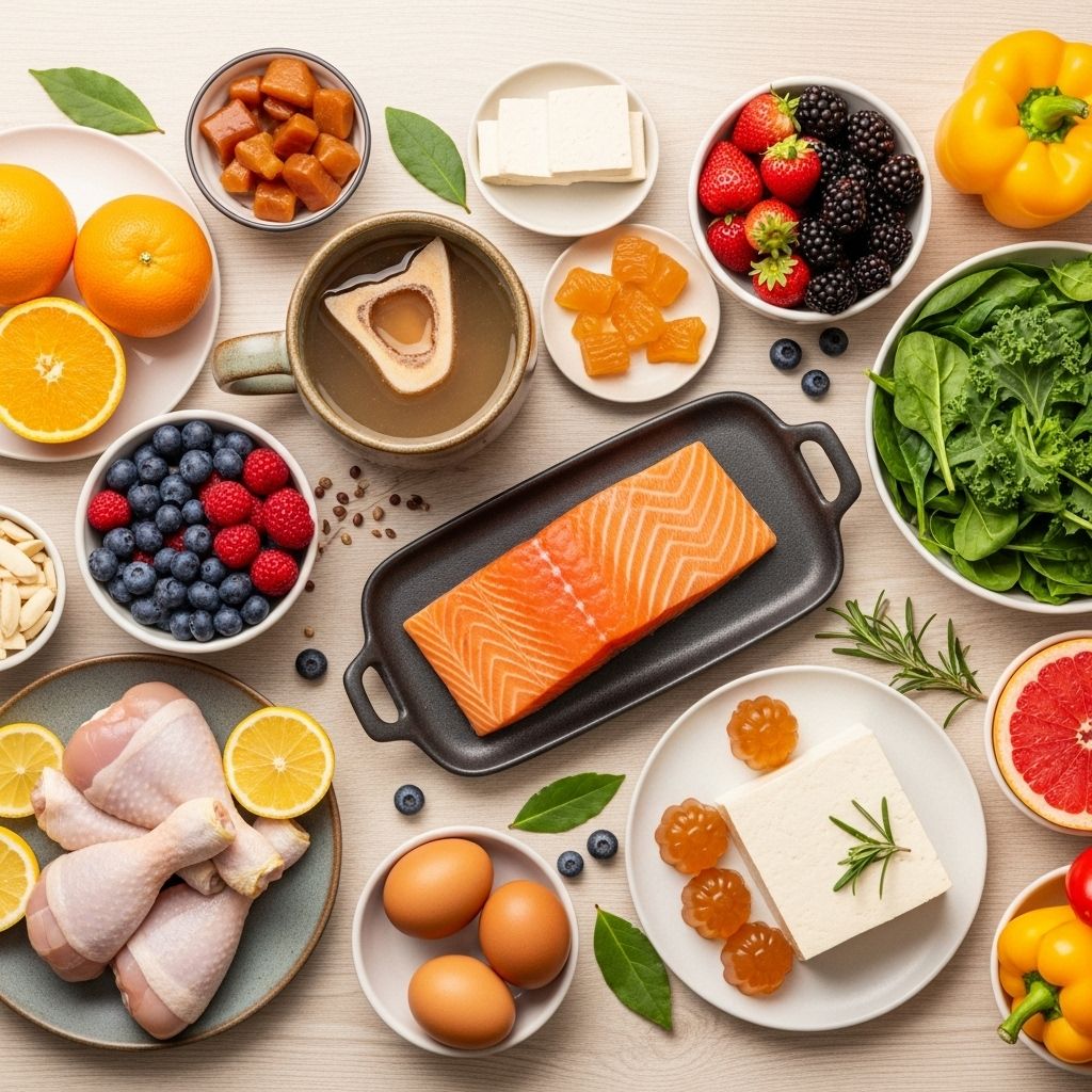12 Collagen-Rich Foods for Healthier, Radiant Skin This selection nourishes your complexion and helps maintain fluid, comfortable movement.