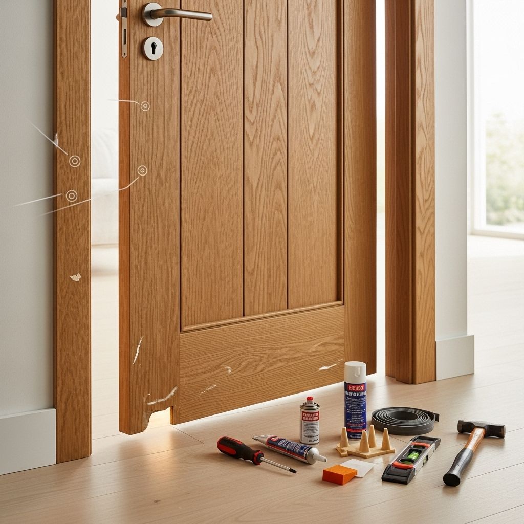Keep your home's entrances operating flawlessly with simple maintenance and alignment tips.