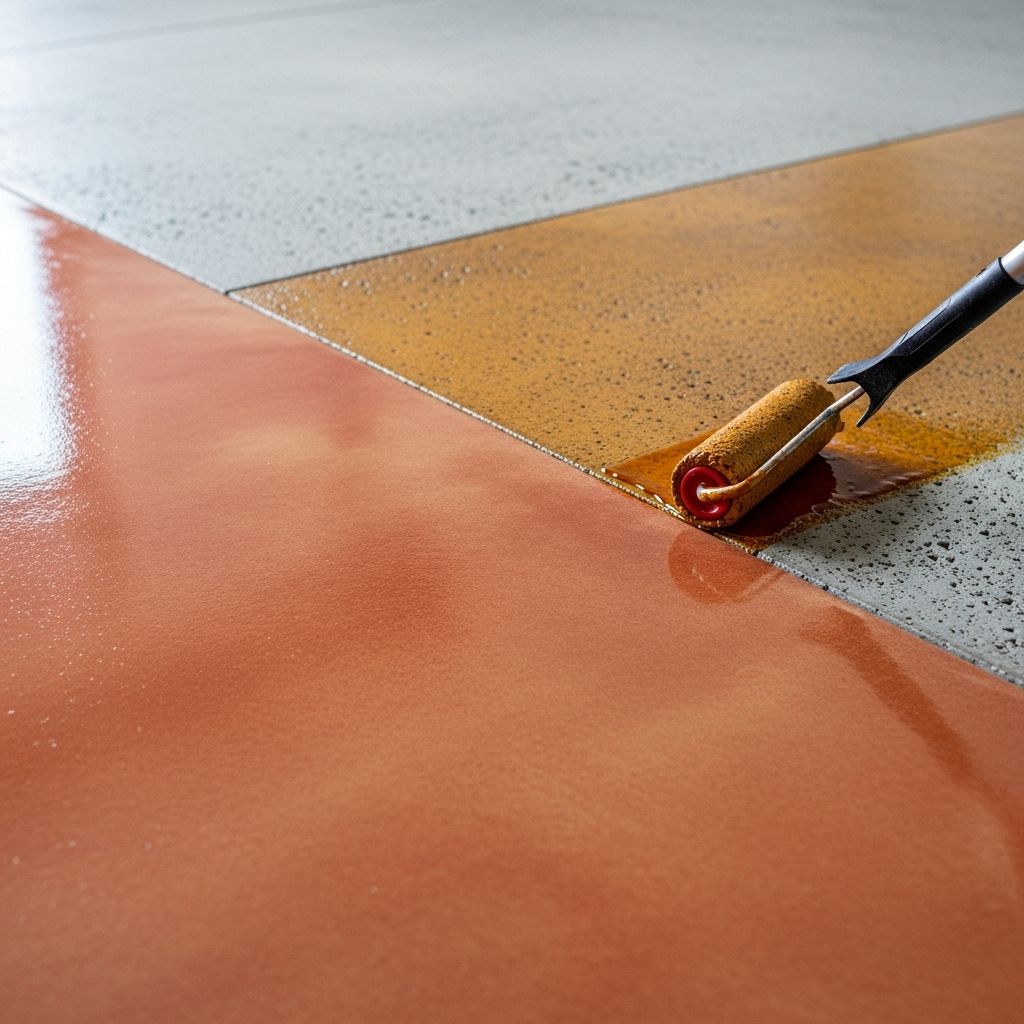 Transform your dull concrete floors into stunning surfaces with this step-by-step concrete staining guide