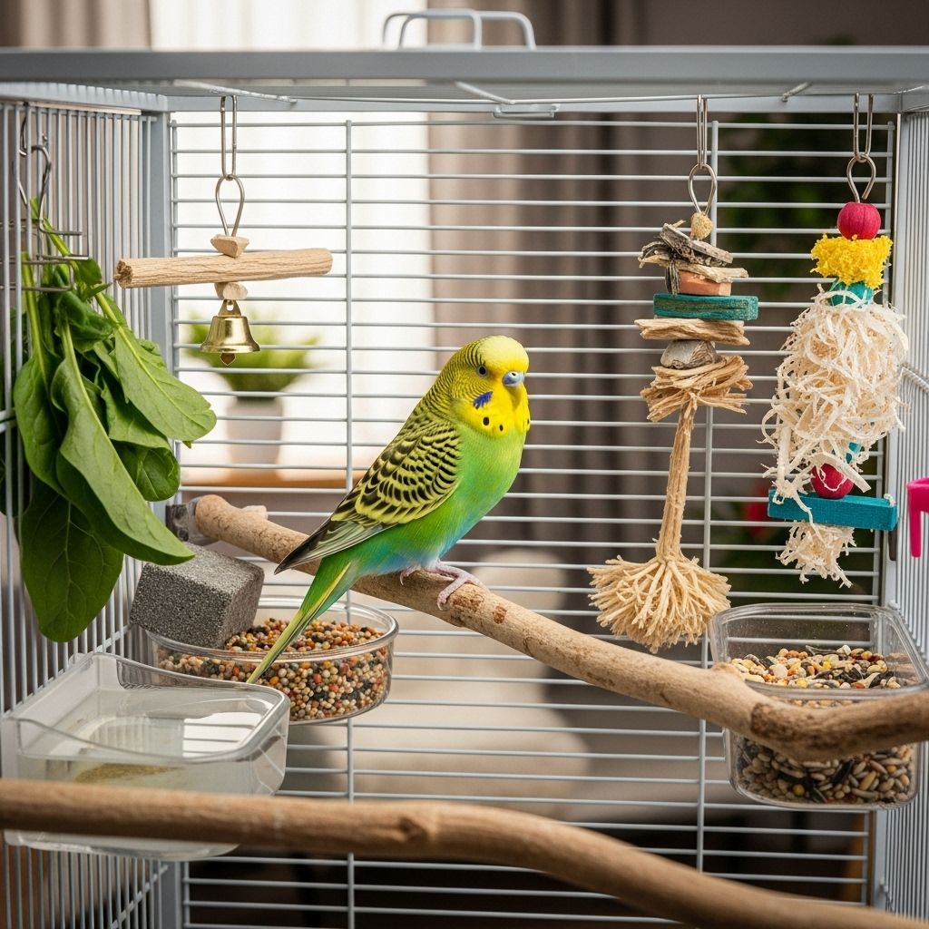 Proper enrichment and routine checks keep your feathered friend cheerful and thriving.