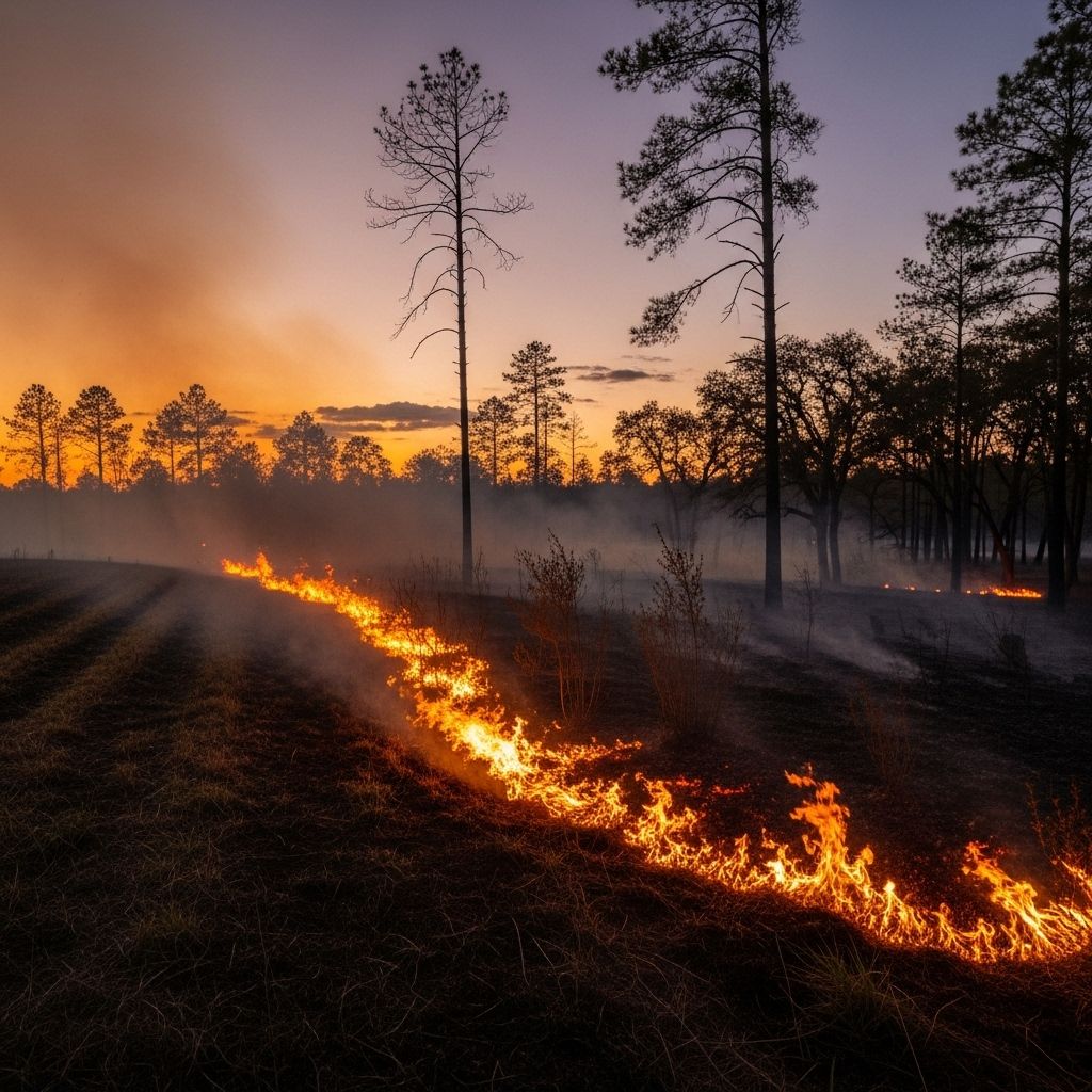 The Science and Practice of Controlled Burns: Benefits, Risks, and Ecology Explore the role of controlled burns in ecosystem management, wildfire prevention, and landscape restoration.