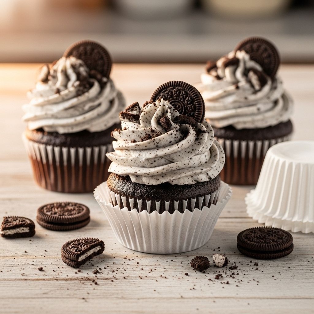 Soft chocolate cake layered with crunchy cookies for an indulgent dessert.