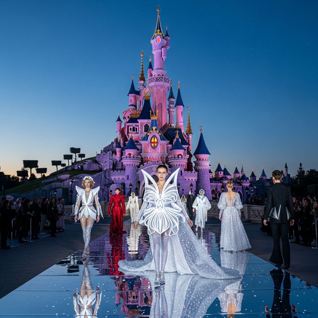 Coperni’s Magical Night: Disneyland Paris Becomes a Fashion Wonderland French label Coperni reimagines the runway with its first-ever, spellbinding fashion show at Disneyland Paris—a rare union of couture and enchantment.