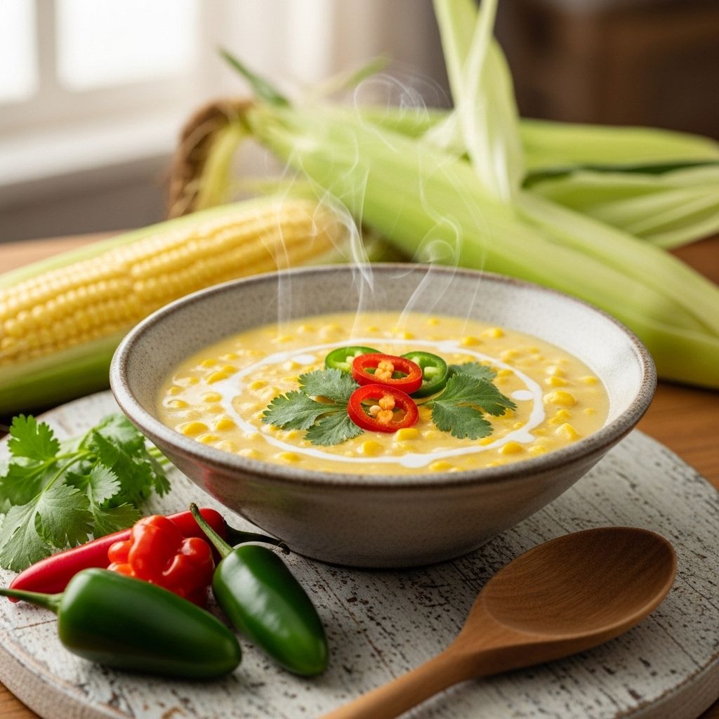 This creamy, bacon-infused soup brings a perfect balance of sweetness and smoky heat.