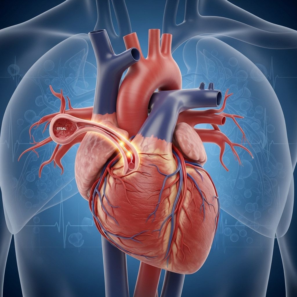 A comprehensive guide to understanding coronary steal syndrome, its causes, symptoms, diagnosis, treatment, and outlook.