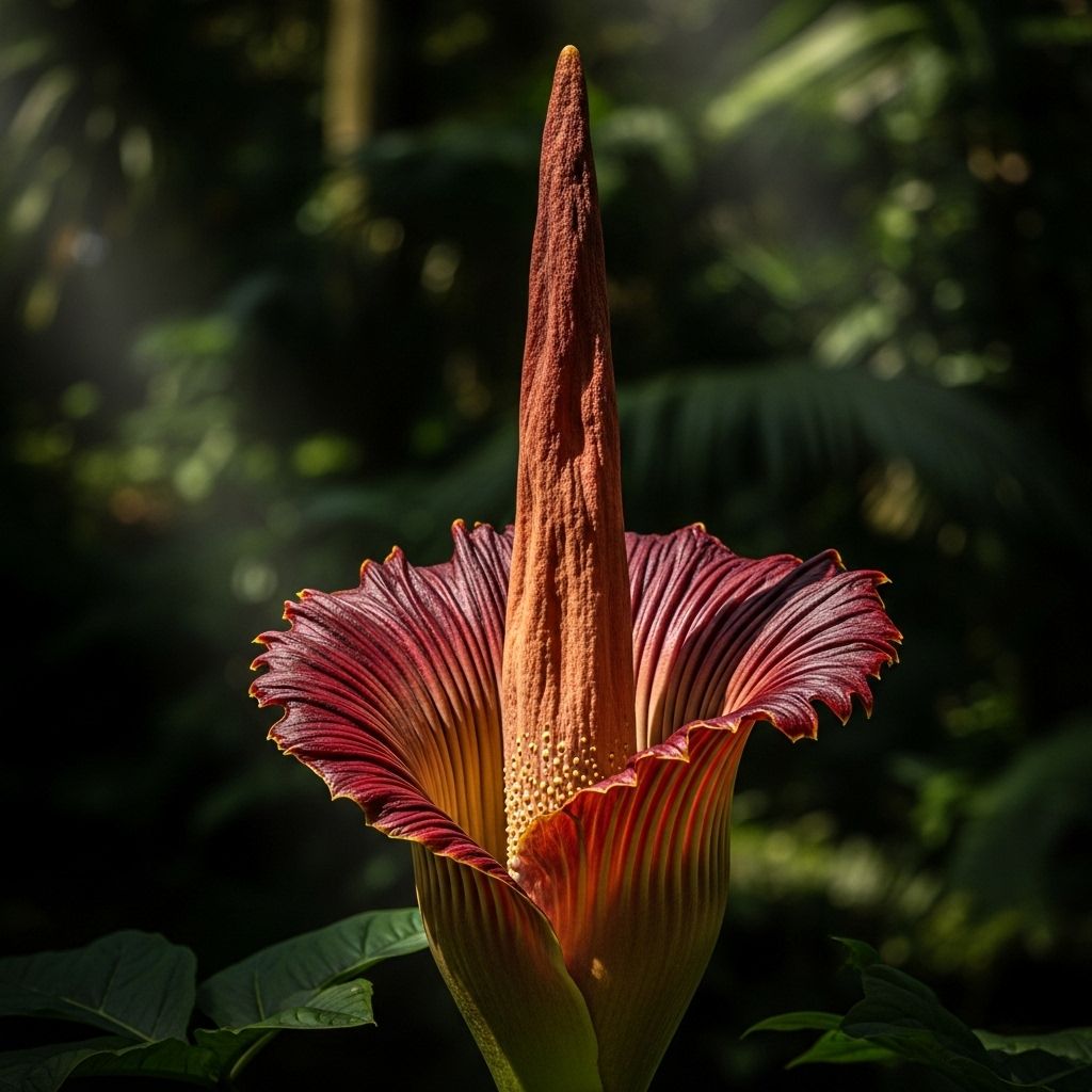 Corpse Flower: The Life, Bloom, and Mystique of Amorphophallus titanum Unveiling the science, allure, and remarkable life cycle of the world’s most infamous, giant—and foul-smelling—flower.