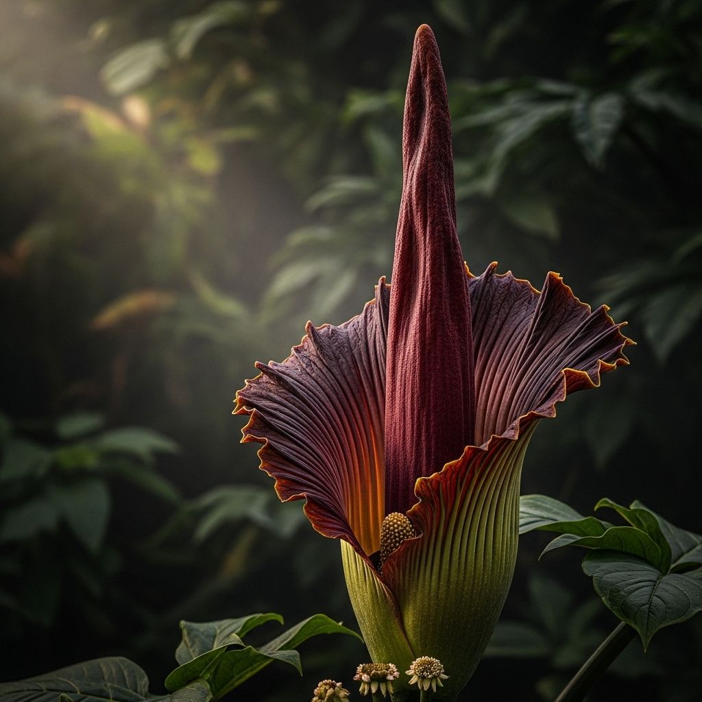 Explore the rare bloom, unique pollinators, and scientific challenges of the endangered corpse flower’s reproduction.