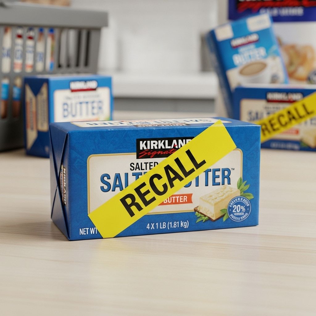 Thousands of pounds of Kirkland Signature butter pulled from Costco shelves after missing milk allergen warning triggers FDA recall.