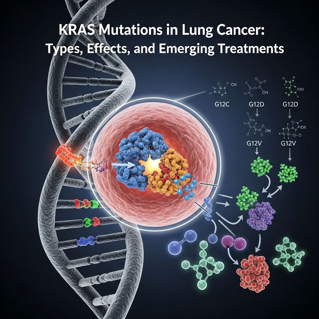 KRAS Mutations in Lung Cancer: Types, Effects, and Emerging Treatments Understanding KRAS mutations in lung cancer, their impact on prognosis, risk factors, and the latest advances in targeted therapies and management.