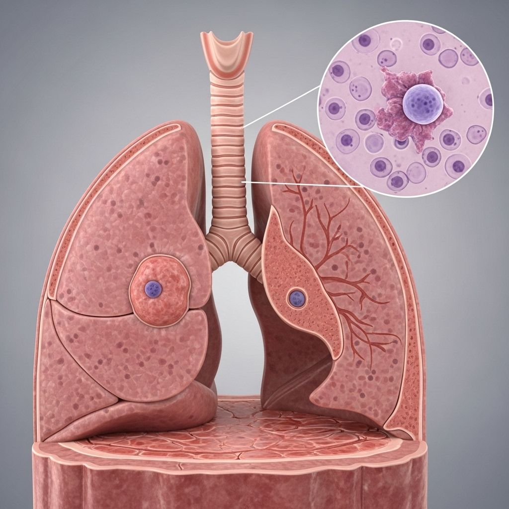 Comprehensive guide to non-small cell adenocarcinoma lung cancer, including symptoms, risk factors, diagnosis, and modern treatment options.