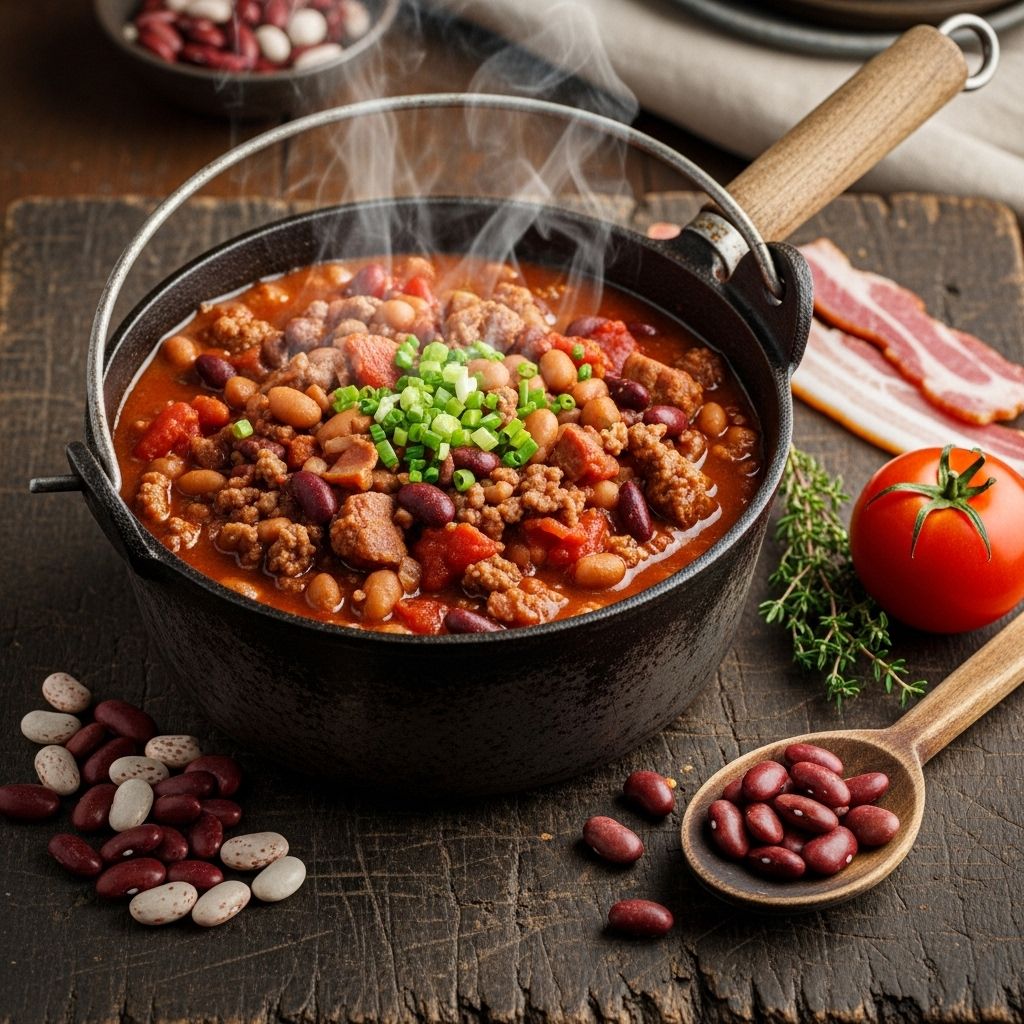 A flavor-packed blend of bacon, beef, and beans that shines at every gathering.