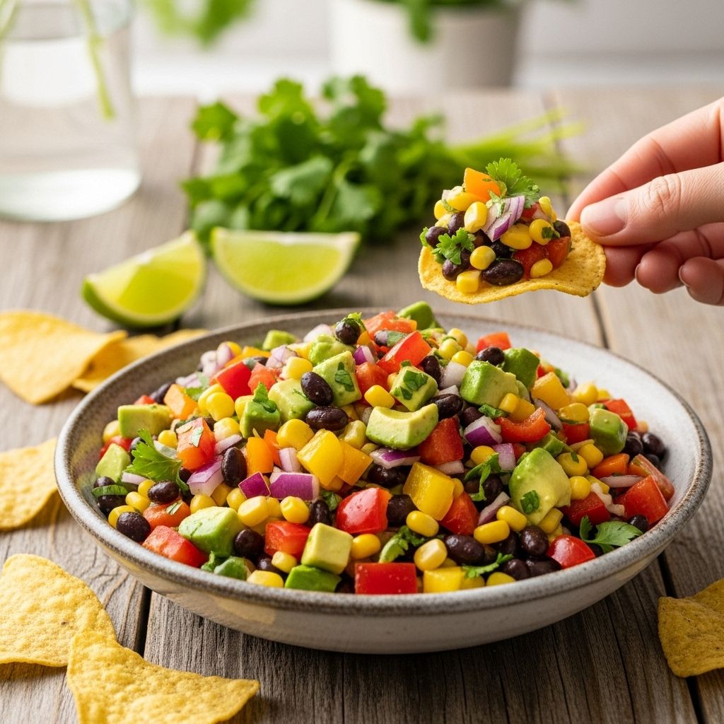 Modern cowboy caviar is a fresh, colorful, and nutrient-dense scooping salad, loaded with beans and veggies for every occasion.