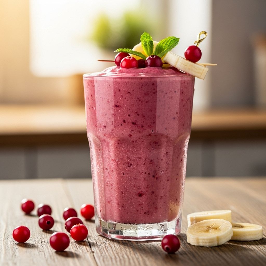 A vibrant, nutrient-packed smoothie recipe bringing together cranberries and bananas for a quick, delicious, antioxidant-rich breakfast or snack.
