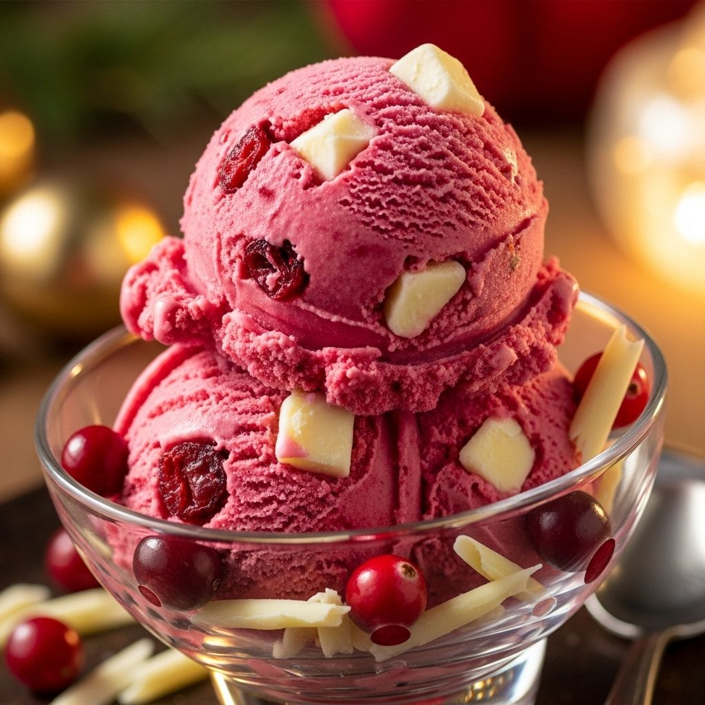 Cranberry Ice Cream Dessert: A Sweet-Tart Holiday Classic Tangy-sweet and creamy, this delightful treat brings bold flavor with easy homemade steps.