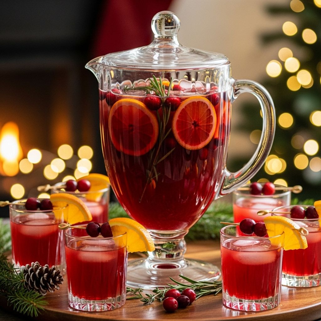Cranberry in a Can: The Ultimate Batched Rye Cranberry Cocktail Classic festive flavors get a playful, modern twist for effortless party pours.