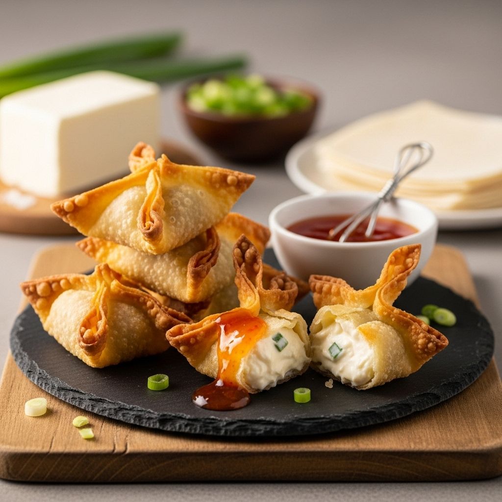 Cream Cheese Wontons by Ree Drummond Crispy pockets of spicy-sweet goodness elevate any appetizer spread.
