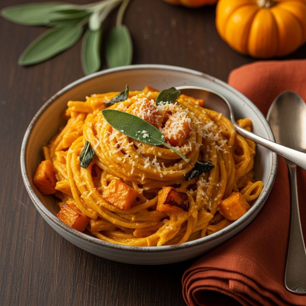 Roasted harvest veggies and warm spices create a velvety sauce that elevates weeknights.