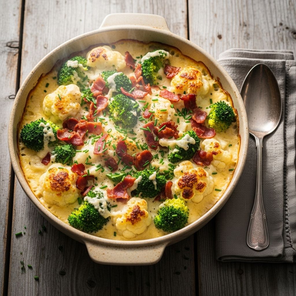 Cheesy sauce and crunchy crumbs make simple veggies the star of every gathering.