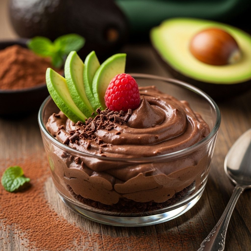 Discover how to make a luscious, healthy chocolate mousse using ripe avocados—a dessert that's simple, nutritious, and satisfying.