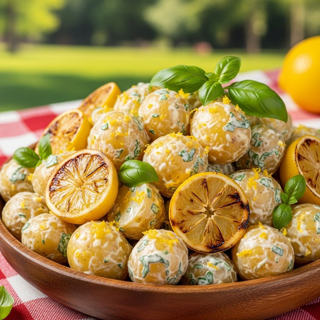 A bright side dish that melds tang and fresh herbs for a chill-worthy meal companion.