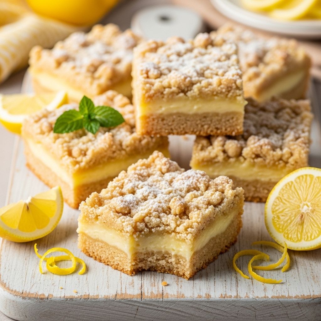 A tangy-sweet bar that pairs a custard-like citrus filling with a buttery oat crunch.