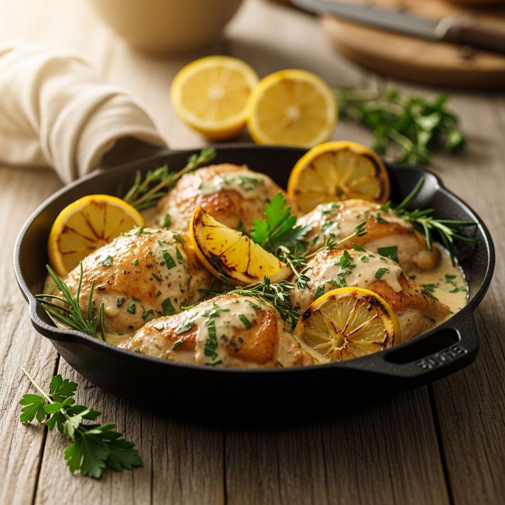 Juicy thighs bathed in a tangy sauce for a quick, mess-free family feast.