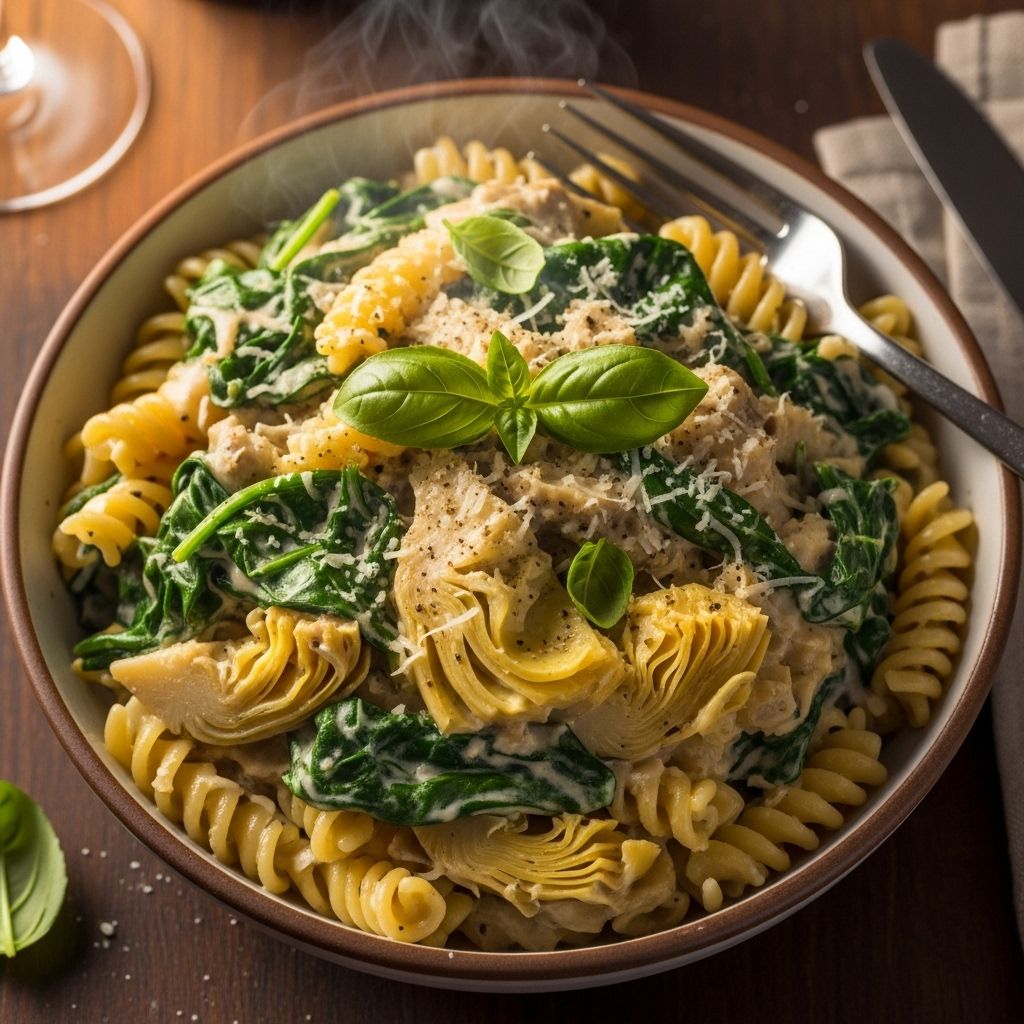A velvety blend of tender greens and cheese delivers comfort in every forkful.