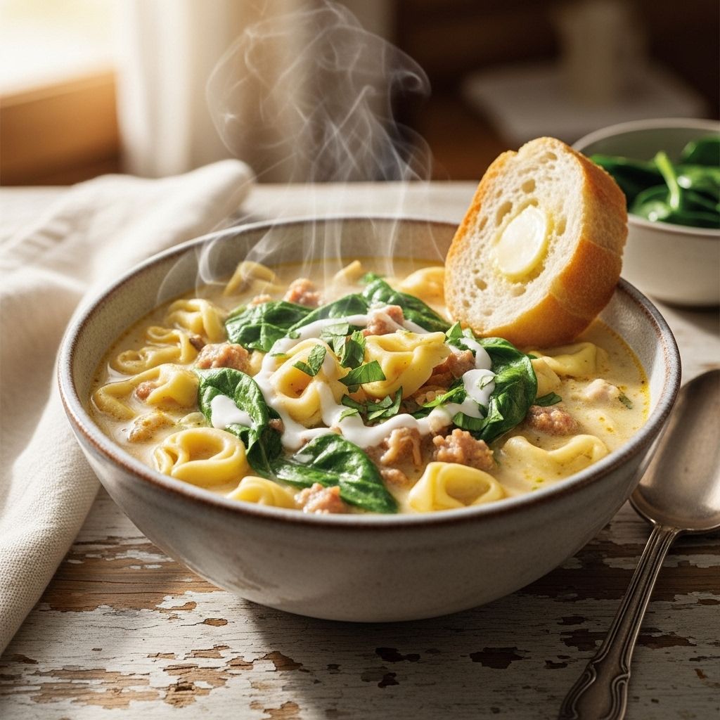 A blend of fresh vegetables and cheese-filled pasta for wholesome family dinners.
