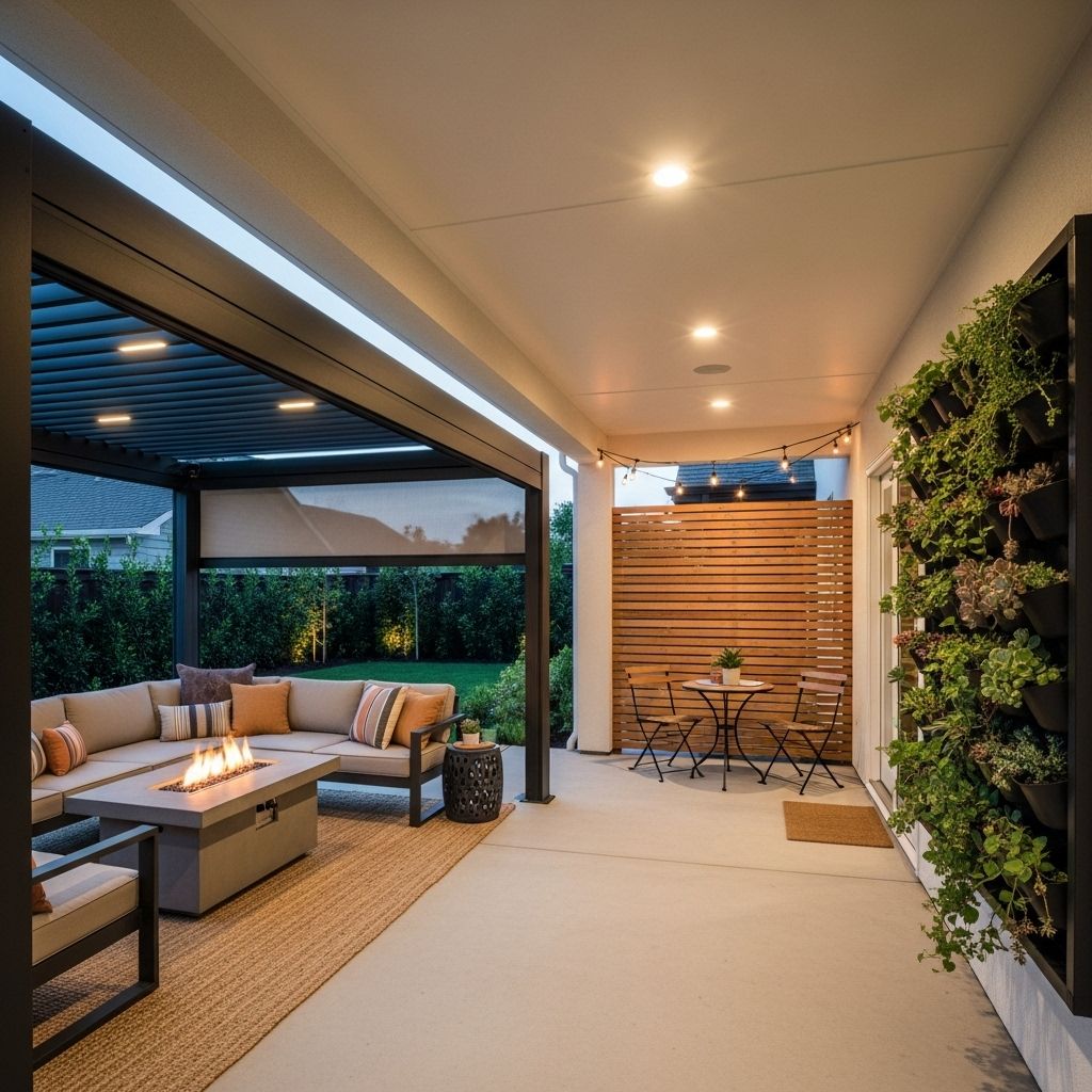 Make your backyard feel like an all-season living room under a stylish shelter.