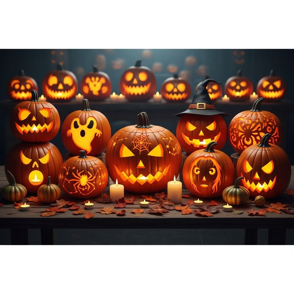 Transform your porch with these spooky, cute, and innovative jack-o'-lantern designs for the perfect Halloween display