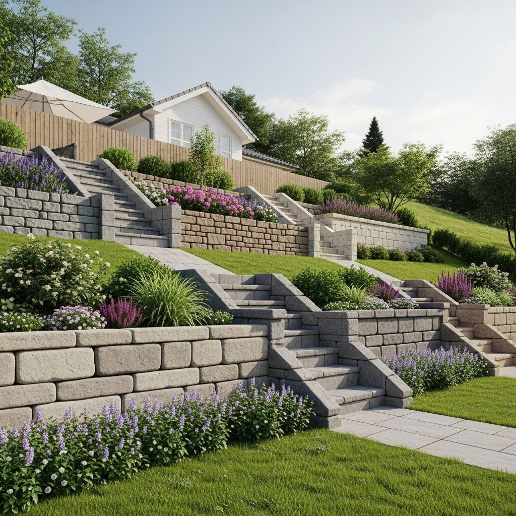 Creative Retaining Wall Ideas to Transform Your Outdoor Space Add dimension and charm to sloped yards with innovative materials and built-in features.