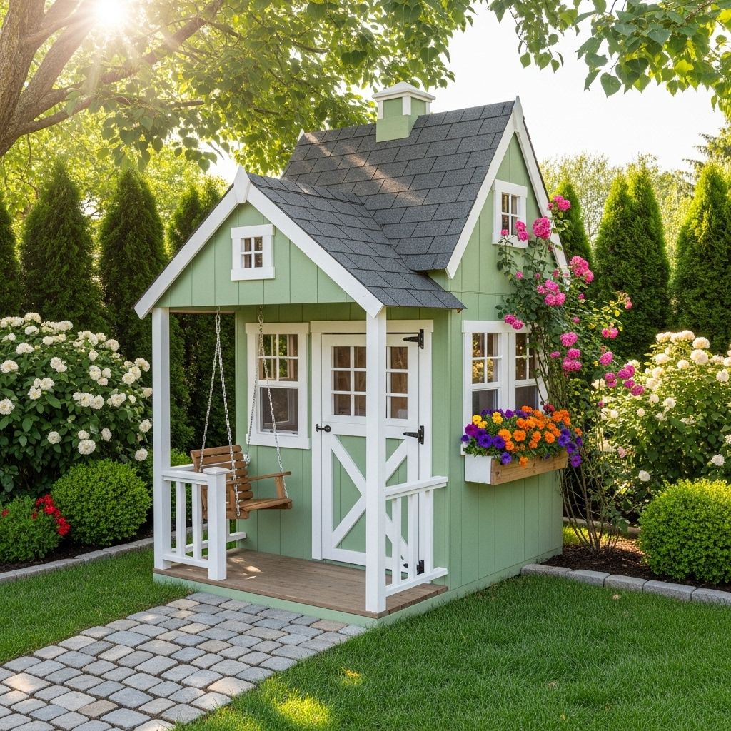 A charming backyard escape that ignites imagination, outdoor fun, plus family bonds.