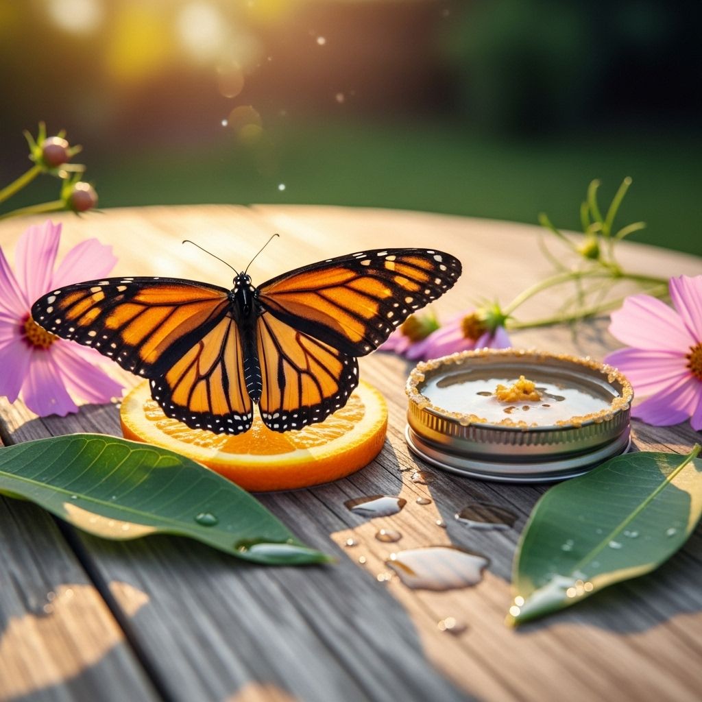 Help struggling monarch butterflies by transforming your produce scraps into nourishing feeders with these expert-approved recipes and feeding strategies.