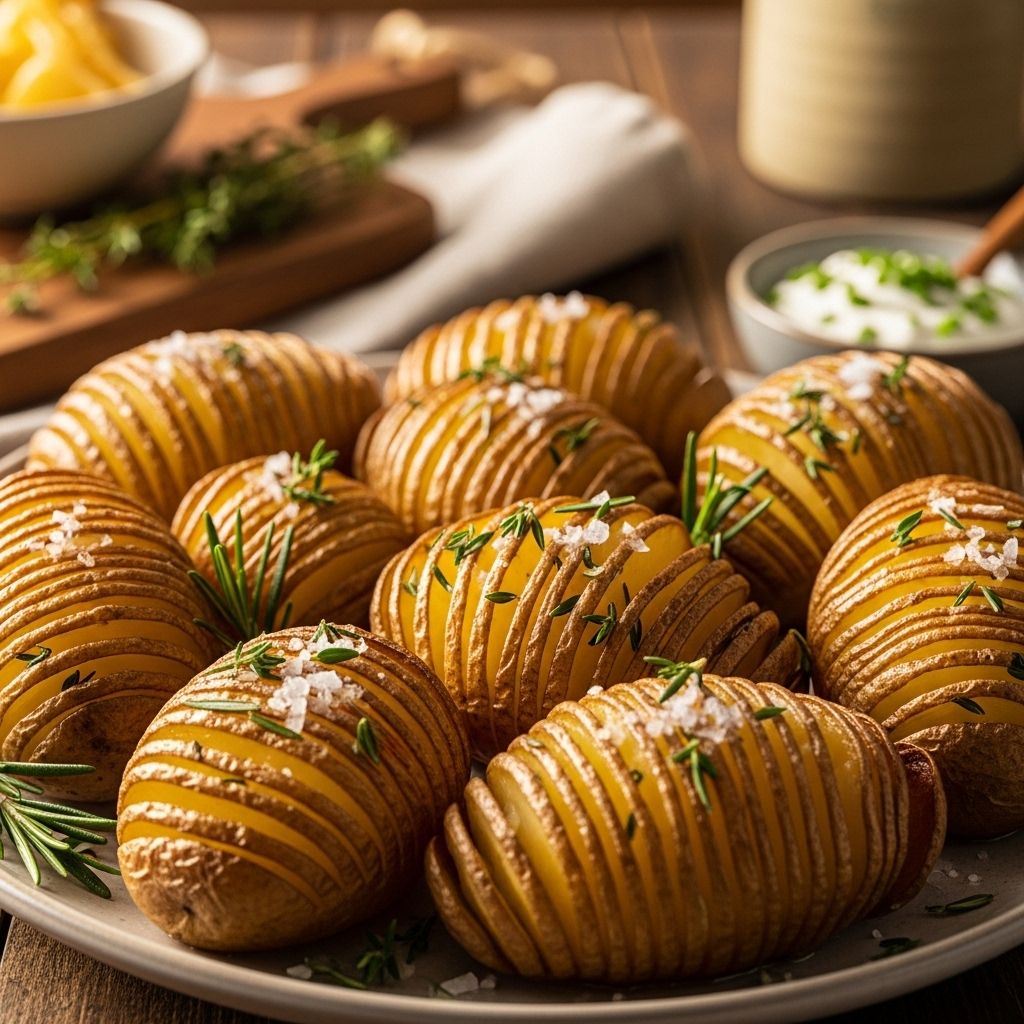Thinly sliced, golden potatoes transform dinner with a crisp snap and tender center.