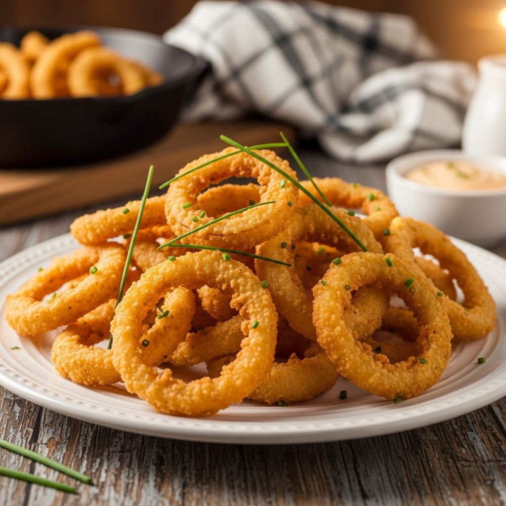 Buttermilk-soaked strands turn into a light, golden topper that enhances any meal.