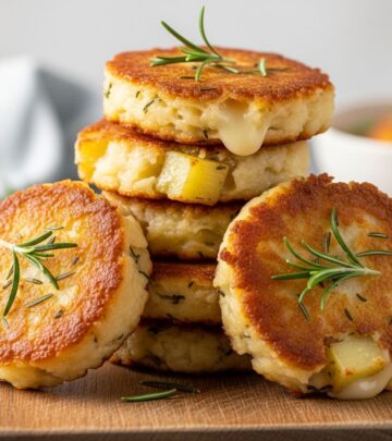 Turn cold mash into golden patties bursting with savory herb and onion notes.
