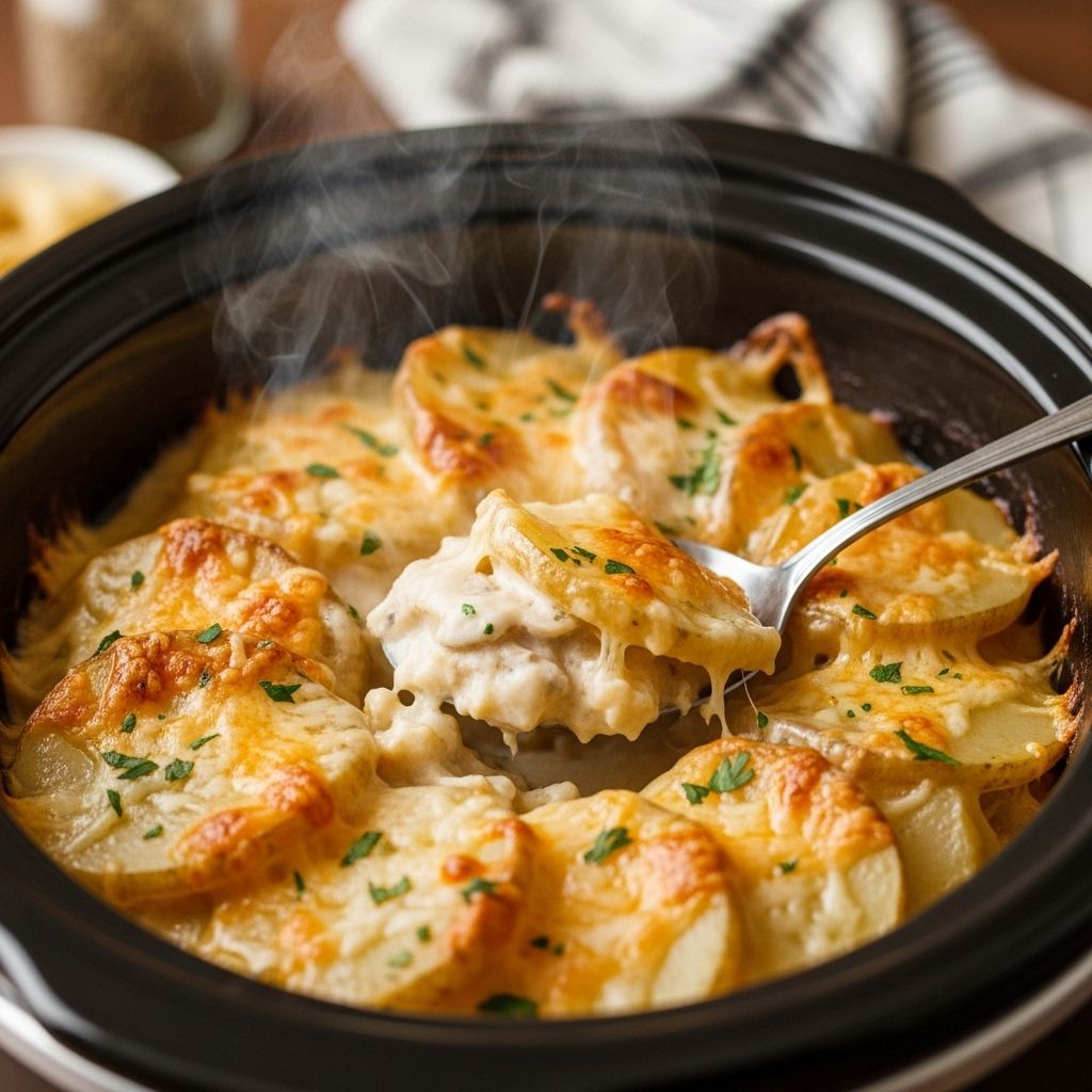 Slow cooking delivers tender, cheesy layers with minimal prep and maximum flavor.