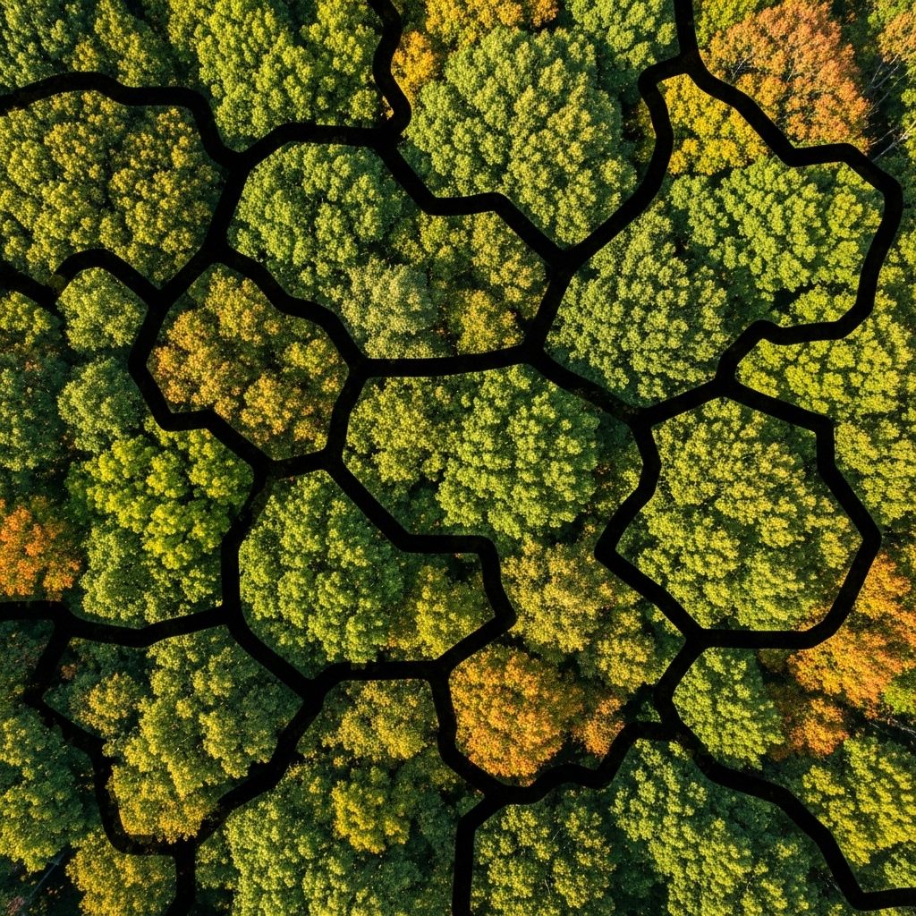 Explore the science, theories, and ecological importance behind the mesmerizing gaps between tree crowns known as crown shyness.